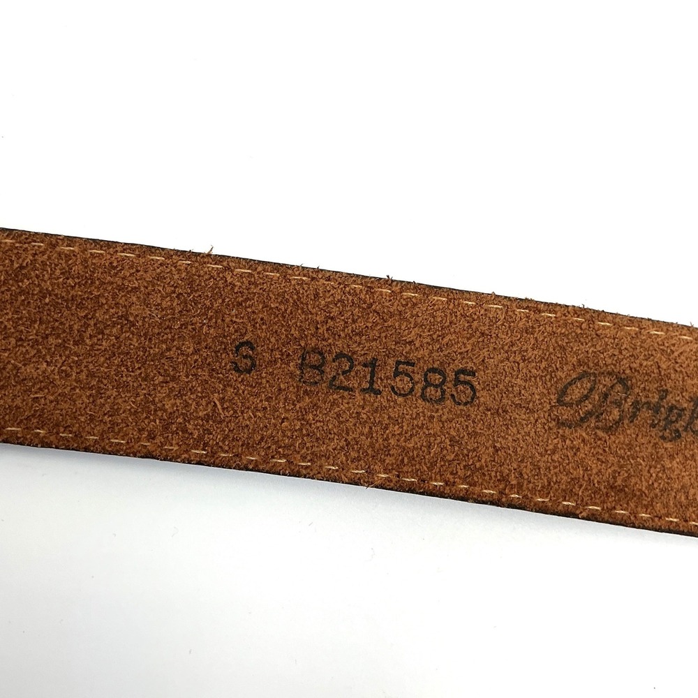 Brighton Brown Leather Belt Silver Western Buckle w/ Heart Charm B21585 Size S - Picture 4 of 6
